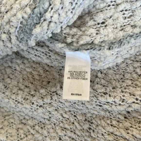 J. Jill • Two Toned Cardi • Gray Heather Cream - Picture 7 of 8